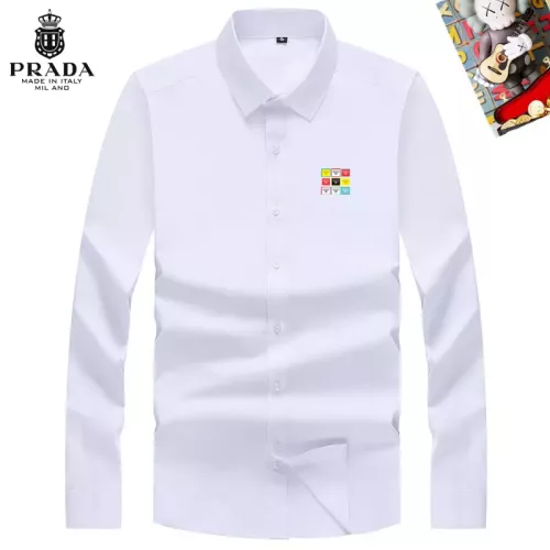 Prada Shirts Long Sleeved For Men #1298340 $40.00 USD, Wholesale Replica Prada Shirts