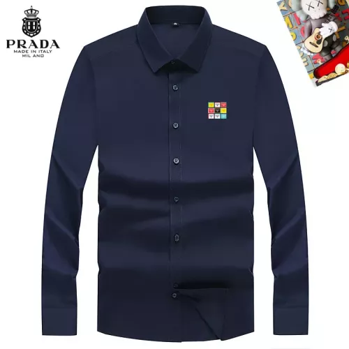 Prada Shirts Long Sleeved For Men #1298344 $40.00 USD, Wholesale Replica Prada Shirts