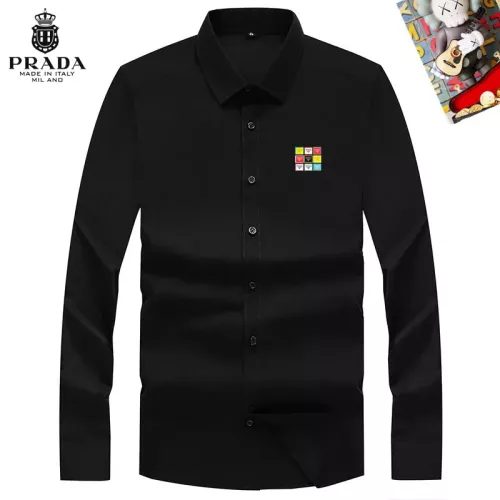 Prada Shirts Long Sleeved For Men #1298345 $40.00 USD, Wholesale Replica Prada Shirts