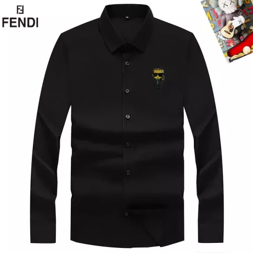 Fendi Shirts Long Sleeved For Men #1298375 $40.00 USD, Wholesale Replica Fendi Shirts