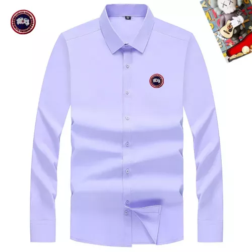 Canada Goose Shirts Long Sleeved For Men #1298390 $40.00 USD, Wholesale Replica Columbia Shirts