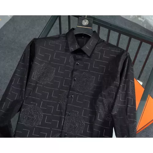 Replica Versace Shirts Long Sleeved For Men #1298430 $56.00 USD for Wholesale