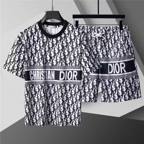 Christian Dior Tracksuits Short Sleeved For Men #1298439 $48.00 USD, Wholesale Replica Christian Dior Tracksuits