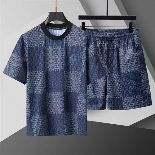 Louis Vuitton LV Tracksuits Short Sleeved For Men #1298450 $48.00 USD, Wholesale Replica Louis Vuitton LV Tracksuits