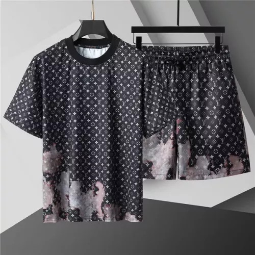 Louis Vuitton LV Tracksuits Short Sleeved For Men #1298452 $48.00 USD, Wholesale Replica Louis Vuitton LV Tracksuits