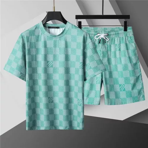 Louis Vuitton LV Tracksuits Short Sleeved For Men #1298458 $48.00 USD, Wholesale Replica Louis Vuitton LV Tracksuits