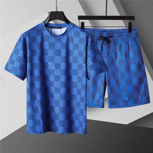 Louis Vuitton LV Tracksuits Short Sleeved For Men #1298459 $48.00 USD, Wholesale Replica Louis Vuitton LV Tracksuits