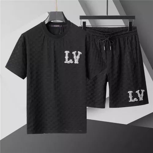 Louis Vuitton LV Tracksuits Short Sleeved For Men #1298461 $48.00 USD, Wholesale Replica Louis Vuitton LV Tracksuits