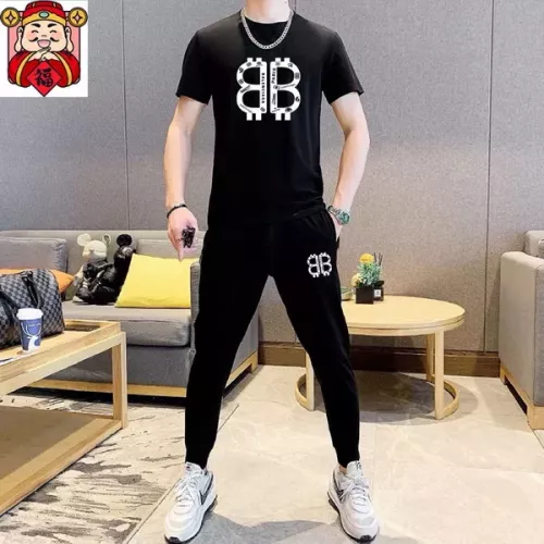 Balenciaga Fashion Tracksuits Short Sleeved For Men #1298473 $64.00 USD, Wholesale Replica Balenciaga Fashion Tracksuits