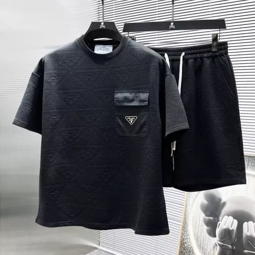 Prada Tracksuits Short Sleeved For Men #1298608 $60.00 USD, Wholesale Replica Prada Tracksuits