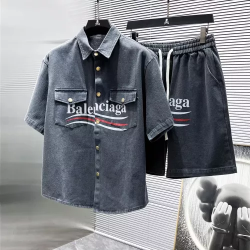 Balenciaga Fashion Tracksuits Short Sleeved For Men #1298609 $72.00 USD, Wholesale Replica Balenciaga Fashion Tracksuits