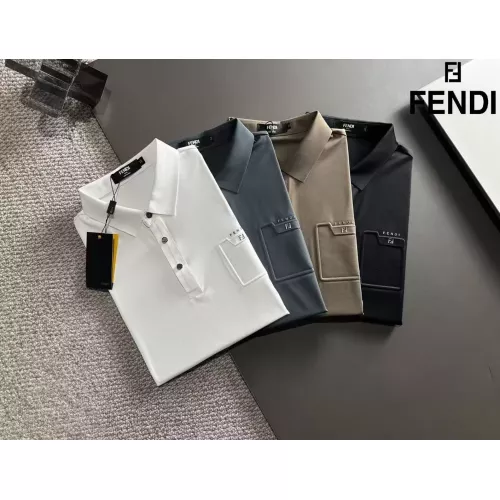 Replica Fendi T-Shirts Short Sleeved For Men #1298648 $48.00 USD for Wholesale