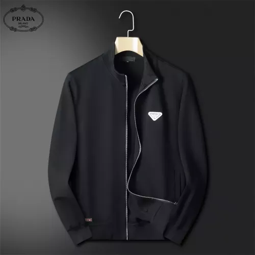 Replica Prada Tracksuits Long Sleeved For Men #1298736 $80.00 USD for Wholesale