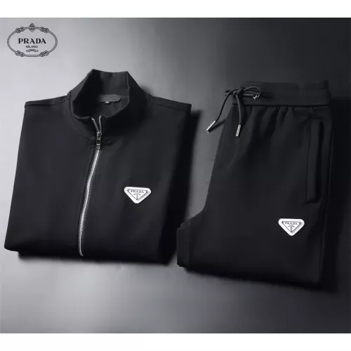 Replica Prada Tracksuits Long Sleeved For Men #1298736 $80.00 USD for Wholesale