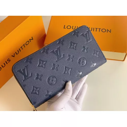 Replica Louis Vuitton LV Wallets In Navy #1298834 $34.00 USD for Wholesale