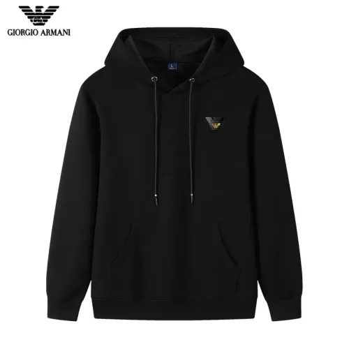 Armani Hoodies Long Sleeved For Men #1298856 $40.00 USD, Wholesale Replica Armani Hoodies