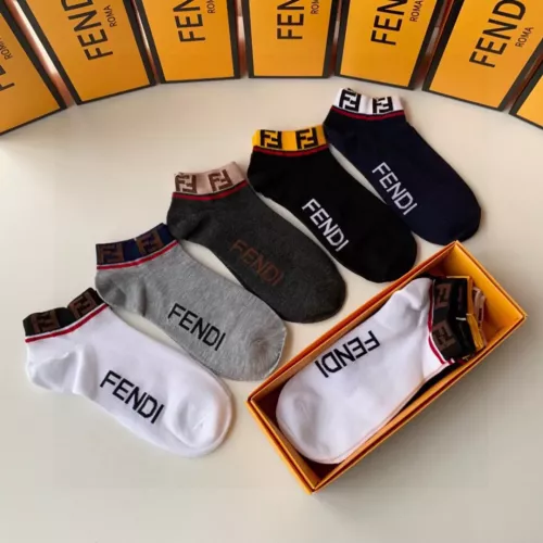 Replica Fendi Socks #1300582 $27.00 USD for Wholesale