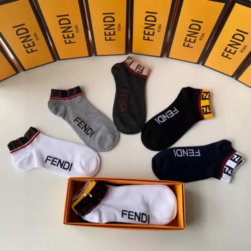 Replica Fendi Socks #1300582 $27.00 USD for Wholesale