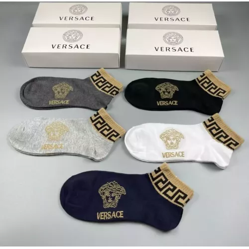 Replica Versace Socks For Men #1300602 $25.00 USD for Wholesale