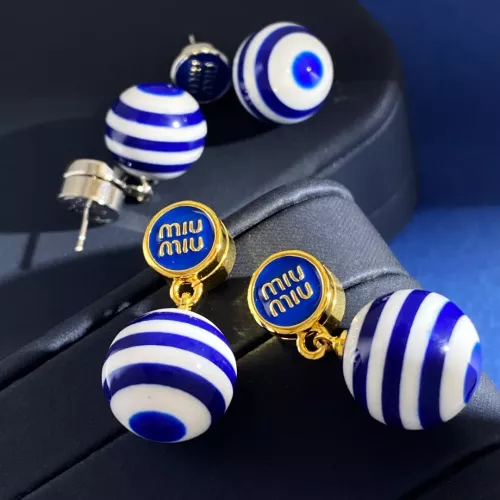 Replica MIU MIU Earrings For Women #1301541 $29.00 USD for Wholesale