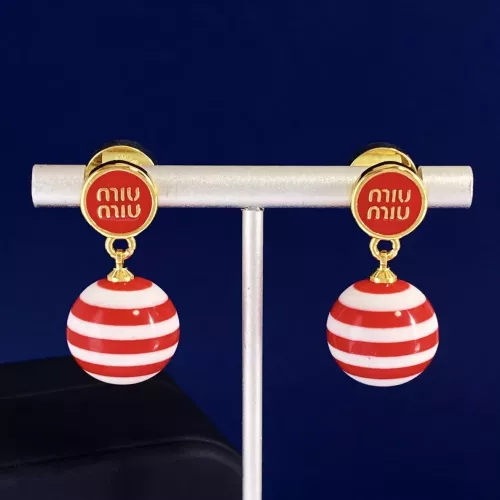 MIU MIU Earrings For Women #1301544 $29.00 USD, Wholesale Replica MIU MIU Earrings