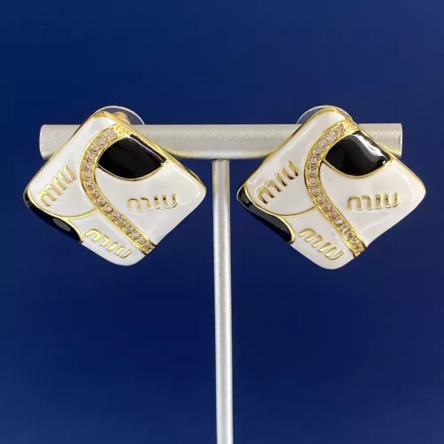 MIU MIU Earrings For Women #1301680 $29.00 USD, Wholesale Replica MIU MIU Earrings