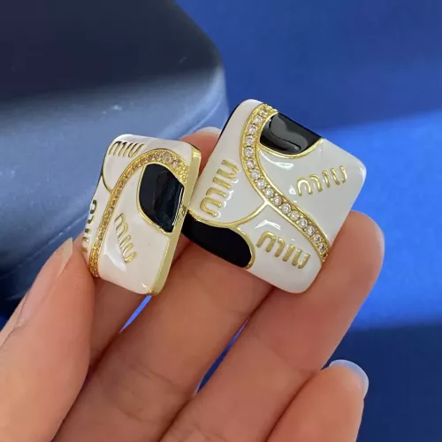 Replica MIU MIU Earrings For Women #1301680 $29.00 USD for Wholesale