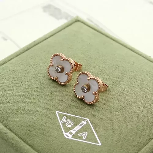 Van Cleef &amp; Arpels Earrings For Women #1302037 $27.00 USD, Wholesale Replica Van Cleef &amp; Arpels Earrings