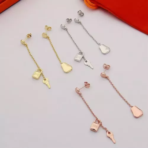 Replica Hermes Earrings For Women #1302342 $25.00 USD for Wholesale