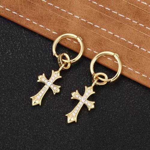 Chrome Hearts Earrings For Women #1302452 $32.00 USD, Wholesale Replica Chrome Hearts Earrings