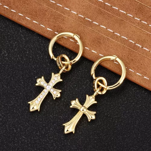 Replica Chrome Hearts Earrings For Women #1302452 $32.00 USD for Wholesale