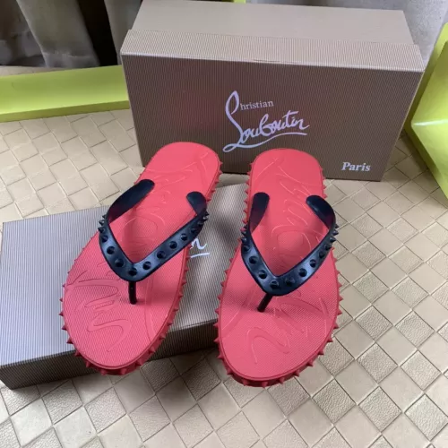 Christian Louboutin CL Slippers For Men #1303002 $56.00 USD, Wholesale Replica Christian Louboutin CL Slippers