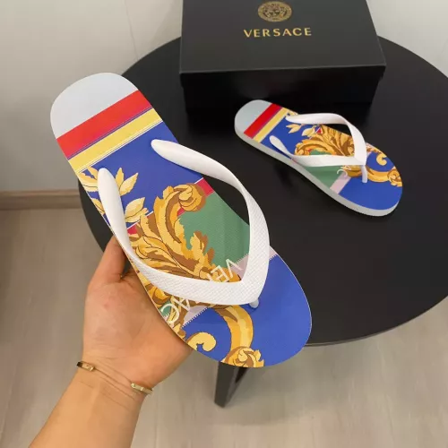 Replica Versace Slippers For Men #1303108 $48.00 USD for Wholesale