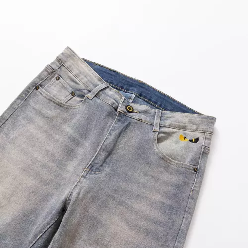 Replica Fendi Jeans For Men #1303287 $48.00 USD for Wholesale