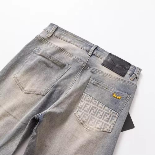 Replica Fendi Jeans For Men #1303287 $48.00 USD for Wholesale