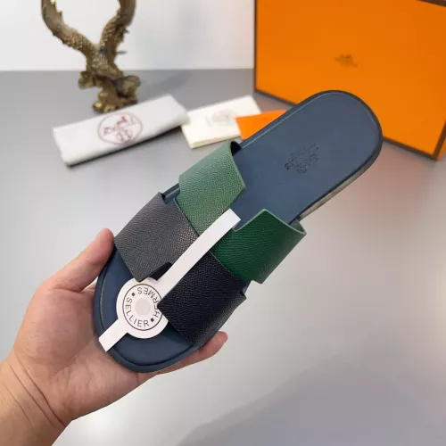 Replica Hermes Slippers For Men #1303302 $48.00 USD for Wholesale