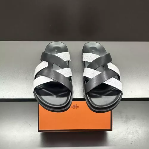 Replica Hermes Slippers For Men #1303321 $60.00 USD for Wholesale