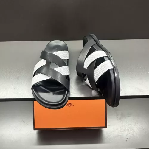 Replica Hermes Slippers For Men #1303321 $60.00 USD for Wholesale