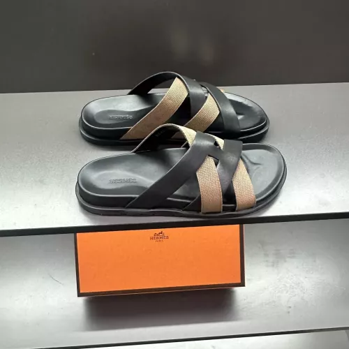 Replica Hermes Slippers For Men #1303322 $60.00 USD for Wholesale