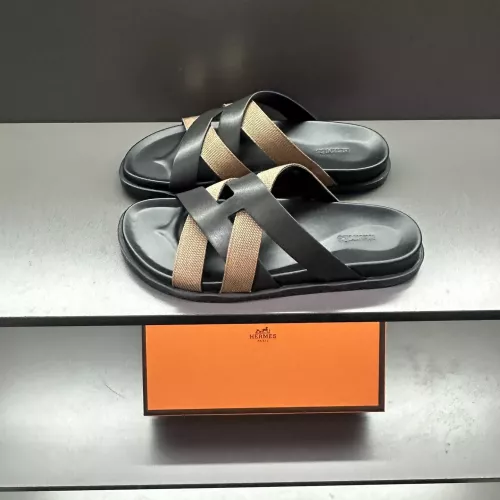Replica Hermes Slippers For Men #1303322 $60.00 USD for Wholesale