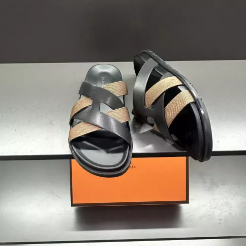 Replica Hermes Slippers For Men #1303322 $60.00 USD for Wholesale