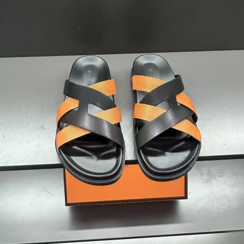 Replica Hermes Slippers For Men #1303323 $60.00 USD for Wholesale