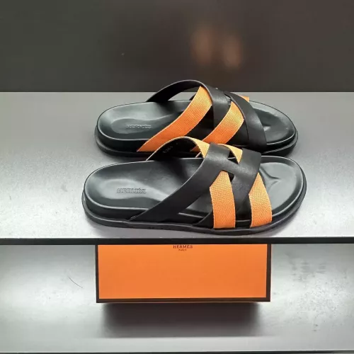Replica Hermes Slippers For Men #1303323 $60.00 USD for Wholesale