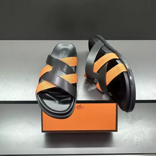 Replica Hermes Slippers For Men #1303323 $60.00 USD for Wholesale