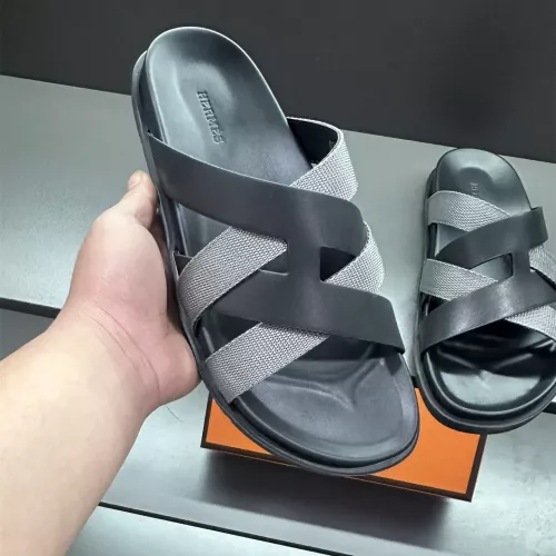 Hermes Slippers For Men #1303324 $60.00 USD, Wholesale Replica Hermes Slippers