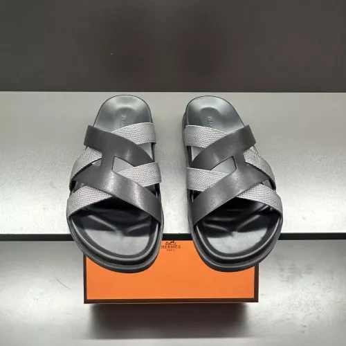 Replica Hermes Slippers For Men #1303324 $60.00 USD for Wholesale
