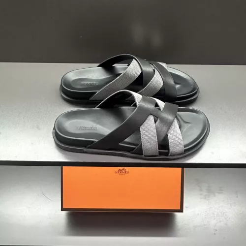 Replica Hermes Slippers For Men #1303324 $60.00 USD for Wholesale
