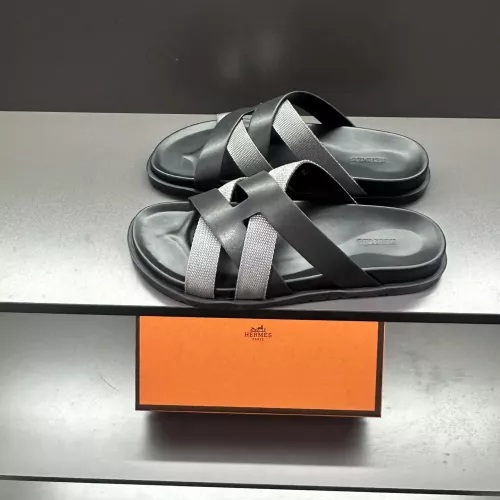 Replica Hermes Slippers For Men #1303324 $60.00 USD for Wholesale