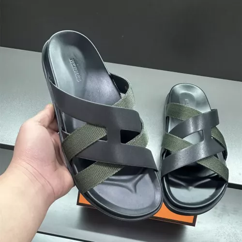 Hermes Slippers For Men #1303325 $60.00 USD, Wholesale Replica Hermes Slippers