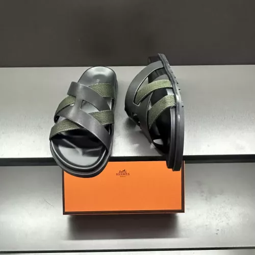 Replica Hermes Slippers For Men #1303325 $60.00 USD for Wholesale